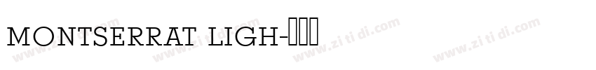 montserrat ligh字体转换